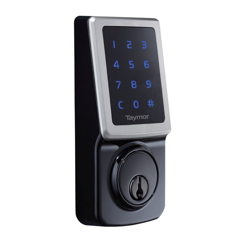 Taymor Concierge 400, Professional 33-D5070BLK Digital Deadbolt, 2 Grade, Code, Keyed Key, Matte Black, WR5 Keyway