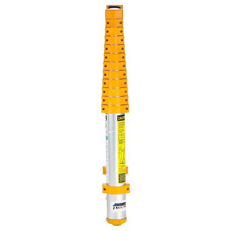 Xtend+Climb Home Series 770P Telescoping Ladder, 16-1/2 ft Max Reach H, 13-Step, 250 lb, 1-1/2 in D Step, Aluminum
