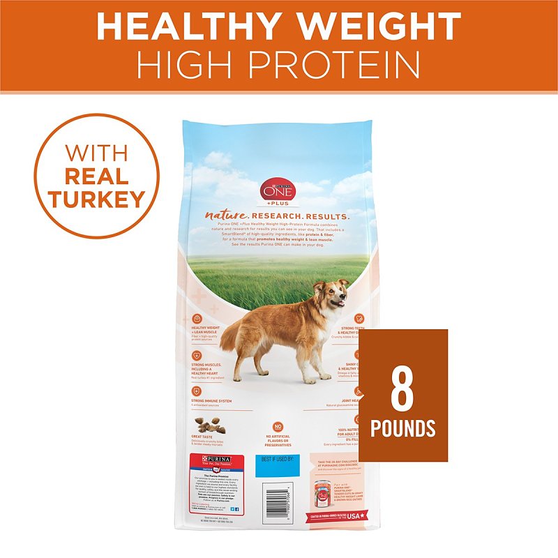 Purina SmartBlend 17384 Dog Food, Dry, Lamb, Rice, Turkey Flavor, 8 lb Bag