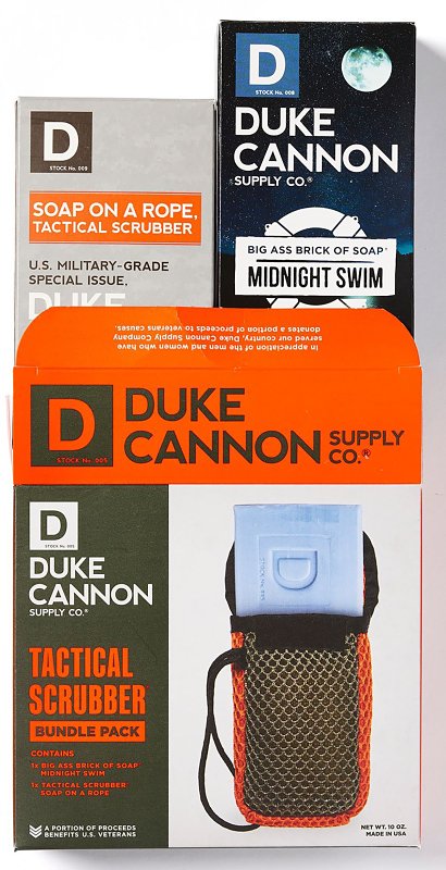 Duke Cannon MIDNITACTBUNDLE Tactical Scrubber and Soap Bundle