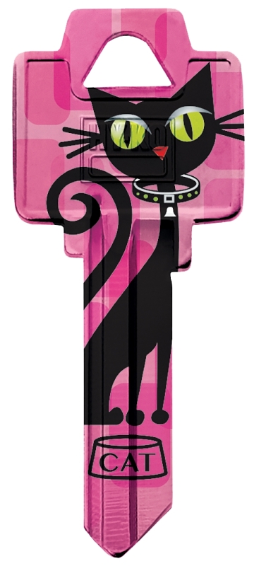 Hy-Ko 16010WR5-22 Key Blank, Cat, For: Weiser Locks, WR5-22 Key Number