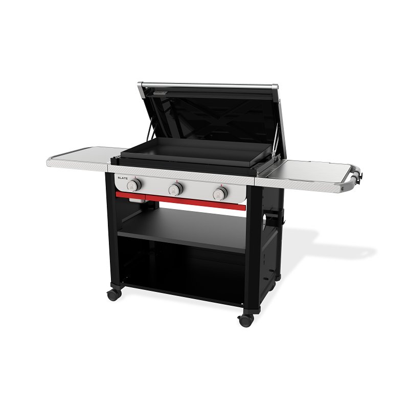 Weber 1500014 Griddle Grill, Liquid Propane, 3-Burner, Black