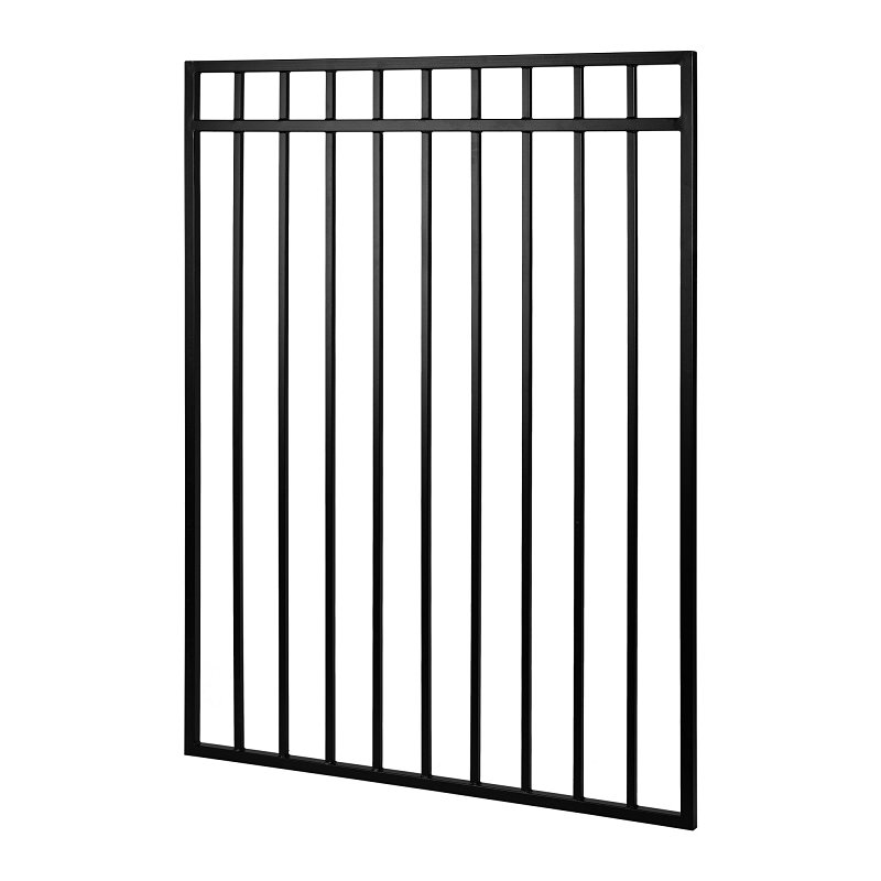 Nuvo Iron Legacy CGRTB4560 Coral Fence Gate, 45 in W Gate, 60 in H Gate, Iron Frame
