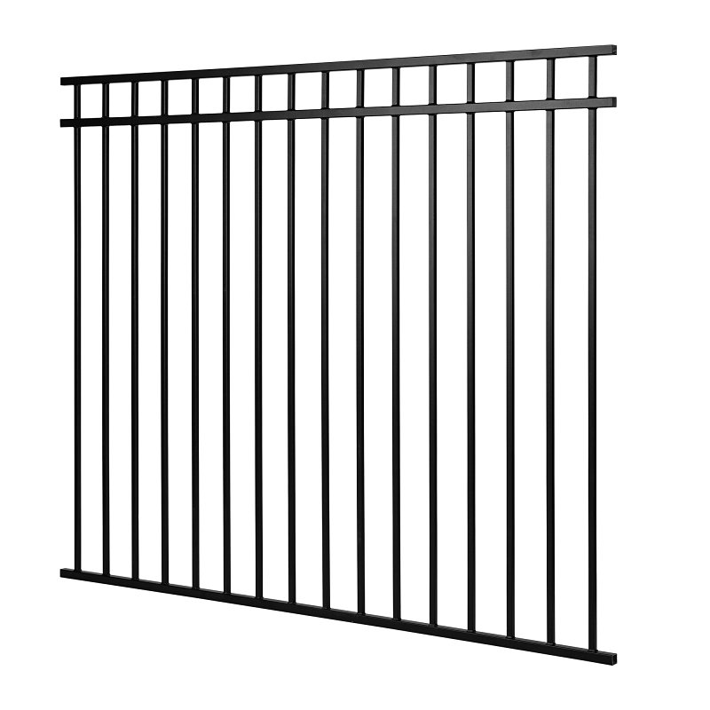 Nuvo Iron CPRTB7260 Coral Fence Panel, 60 in H, Iron, Textured Black