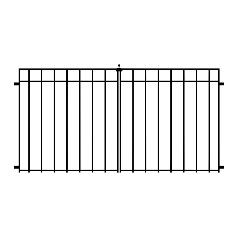 CORAL PRFL DOUBLE GATE 34X34IN