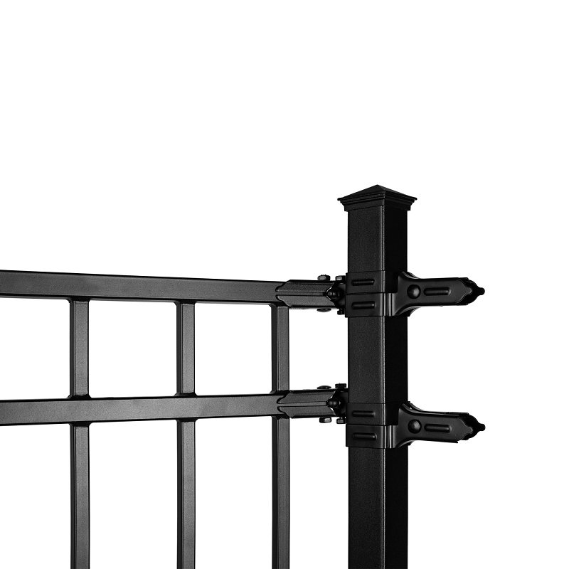 FENCE POST STL TXRD BLK 2X2IN
