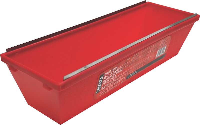 Task T33519 Mud Pan with Metal Edges, 12 in L, Polypropylene