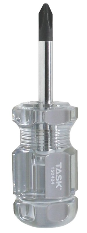 Task Elite Series T50424 Screwdriver, #2 Drive, Phillips Drive, 1-1/2 in L Shank, Cellulose-Acetate Handle