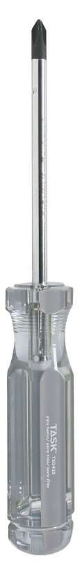 Task Elite Series T50425 Screwdriver, #2 Drive, Phillips Drive, 4 in OAL, Cellulose Acetate Handle, Hard-Grip Handle