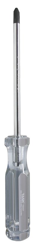 Task Elite Series T50427 Screwdriver, #3 Drive, Phillips Drive, 6 in L Shank, Cellulose-Acetate Handle, Hard Grip Handle