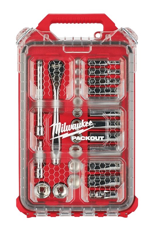 RATCHET & SOCKET SET SAE 3/8IN