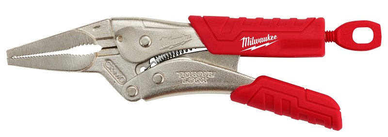 LOCK PLIER LONG NOSE W/GRP 6IN