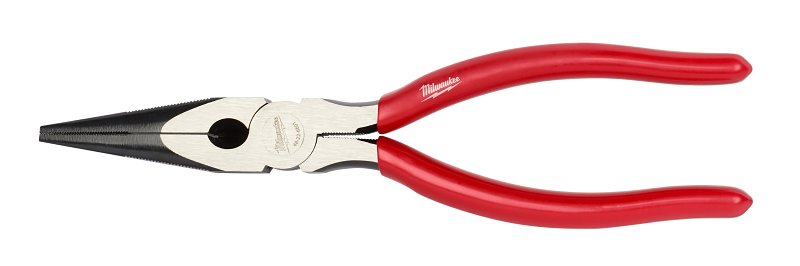LONG NOSE PLIER W/GRIP 8IN