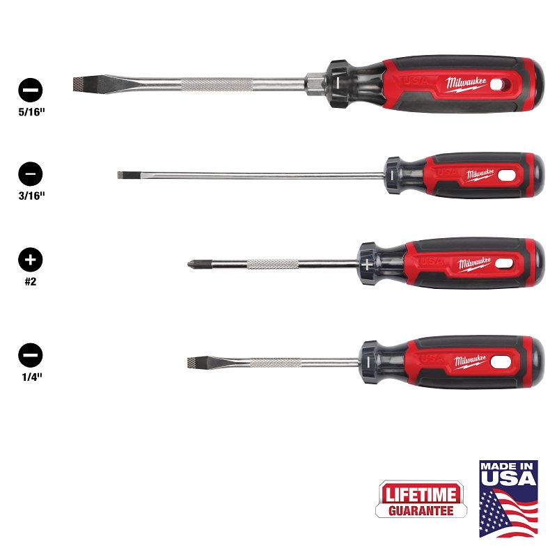 SCREWDRIVER SET CUSHION GRIP