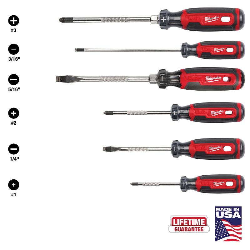 SCREWDRIVER SET CUSHION GRIP