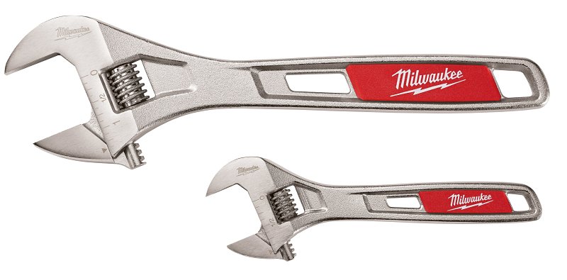 ADJUSTABLE WRENCH SET 10 & 6IN