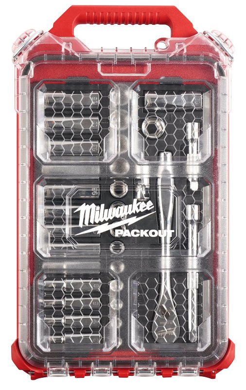 RATCHET & SOCKET SET MET 3/8IN