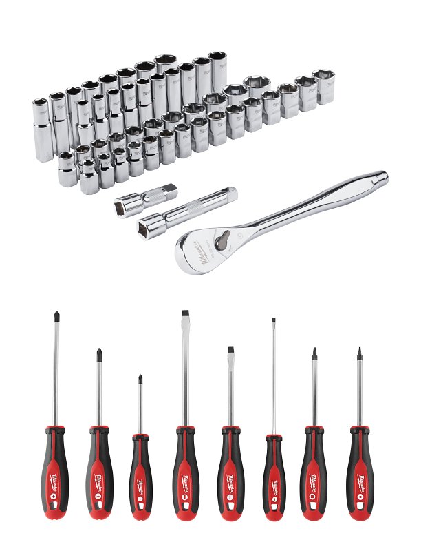 RATCHET & SOCKET SET S&M 1/2IN