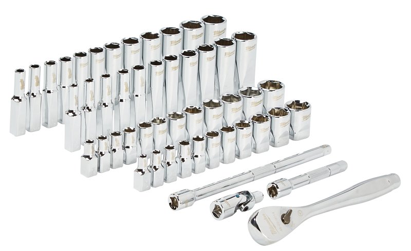 RATCHET & SOCKET SET S&M 1/4IN