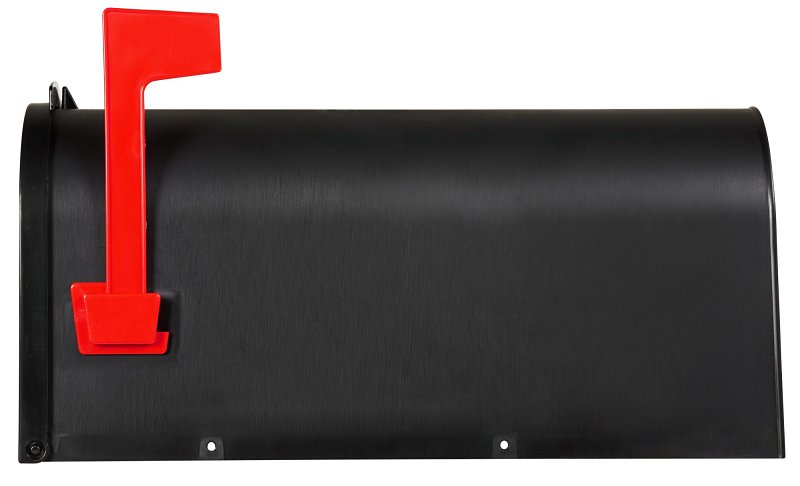 Pro-Df P9222N Curbside Mailbox, Plastic, 7 in W, 19-1/2 in D, 10 in H, Black