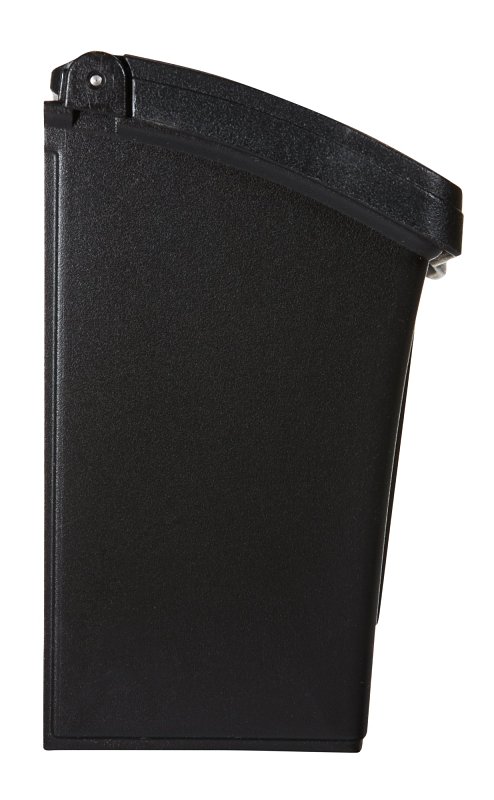 Pro-Df P55001 Small Mailbox, 440 cu-in, Plastic, Textured, Black, 15-1/2 in W, 4.13 in D, 6-1/2 in H
