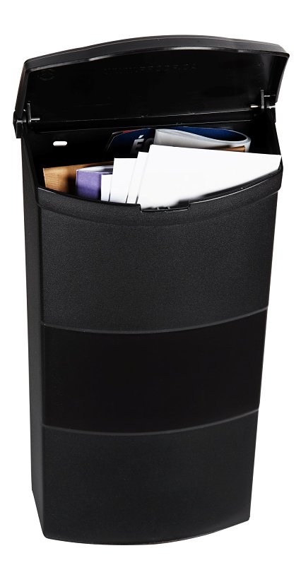Pro-Df P57001 Standard Mailbox, 440 cu-in, Plastic, Textured, White, 8-1/4 in W, 4 in D, 13-3/4 in H