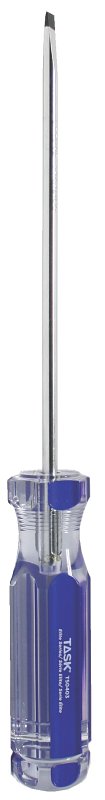 Task Elite Series T50403 Screwdriver, 3/16 in Drive, Slotted Drive, 6 in L Shank, Acetate Handle, Hard-Grip Handle