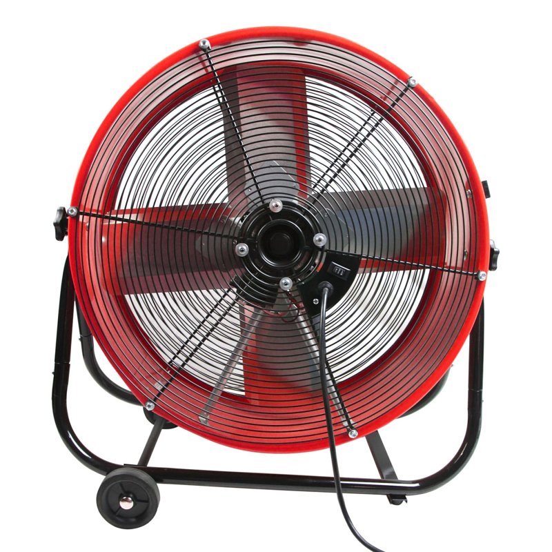 MaxxAir BF24TF Tilt Fan, 120 V, 2-Speed, 1750 to 3200 cfm Air, Yellow
