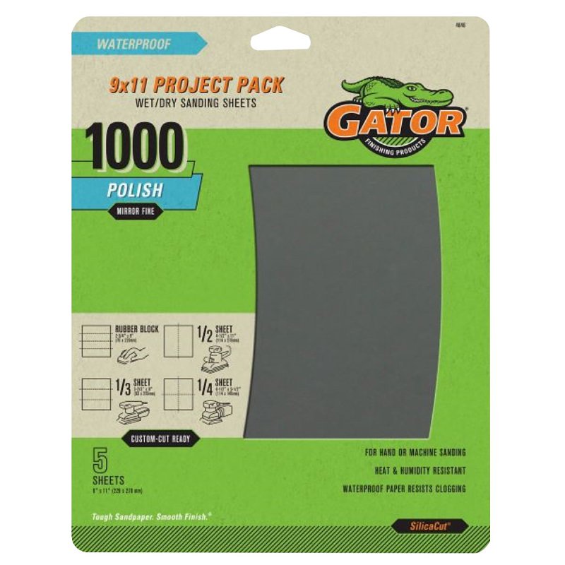 PAPER SAND W/P 1000GRIT 9X11IN