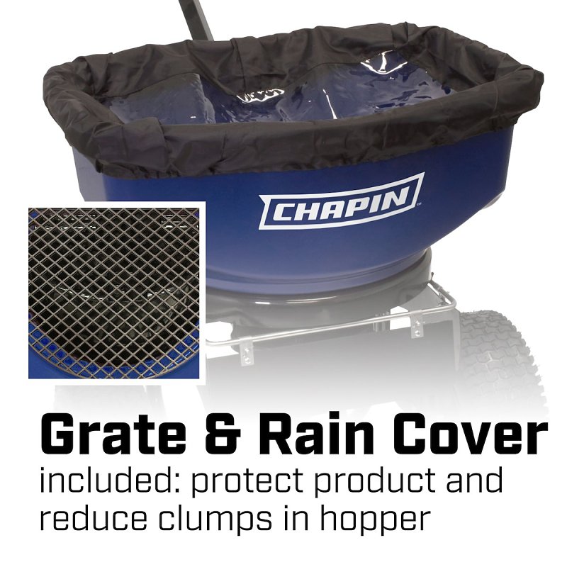 Chapin 82088B Professional Sure Spread Salt and Ice Melt Spreader with Baffles, 80 lb, Powder-Coated Steel Frame