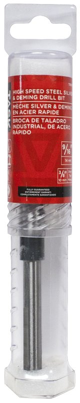 Task T80916 Silver and Deming Drill Bit, 9/16 in Dia, 6 in OAL, 3/8 in Dia Shank, Reduced Shank