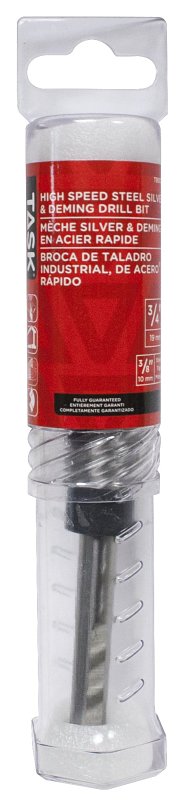 Task T80034 Silver and Deming Drill Bit, 3/4 in Dia, 6 in OAL, 3/8 in Dia Shank, Reduced Shank
