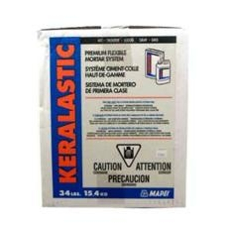 Mapei Keralastic Series 7020034 Tile Mortar, Milky White, Liquid, 34 lb