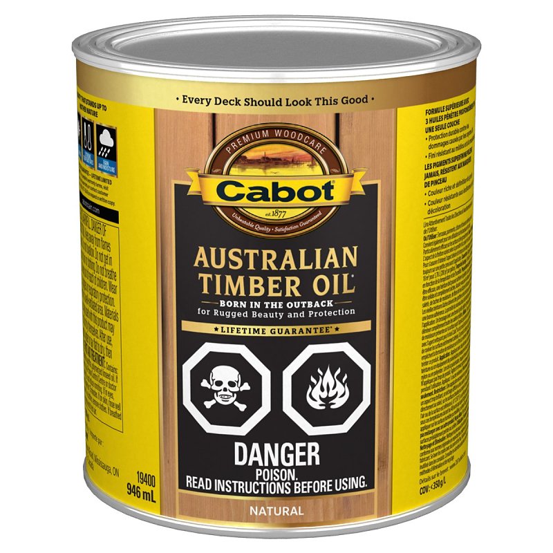 Cabot 19400C Australian Timber Oil, Liquid, 946 mL