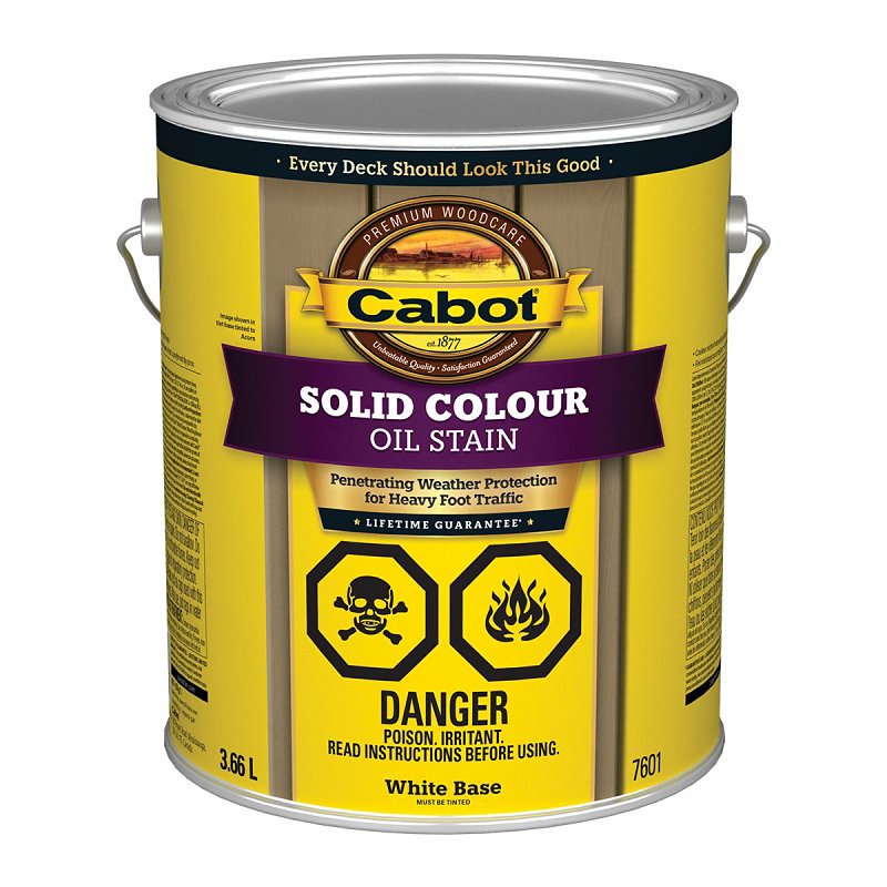 Cabot 7600 Series 7601C Deck Stain, White