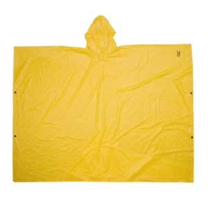 CLC CLIMATE GEAR Series R10420 Poncho, One-Size, PVC, Green, Snap Button Closure