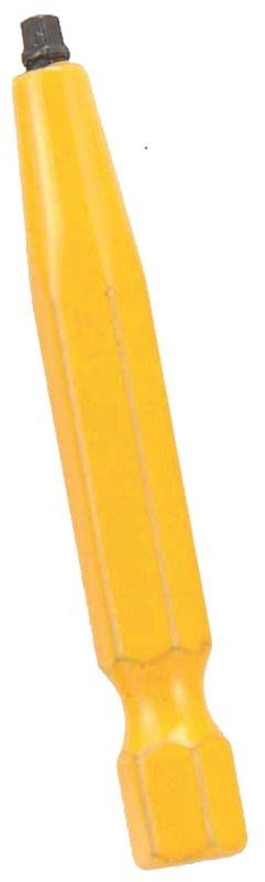 Task T68510 Two-Piece Screwdriver Bit, #0 Drive, Robertson Drive, 1/4 in Shank, 2 in L, Steel