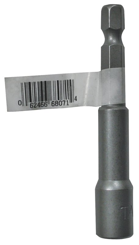 Task T68071 Magnetic Nutsetter, 1/4 in Drive, Hex Drive, 2-9/16 in L, S2 Steel