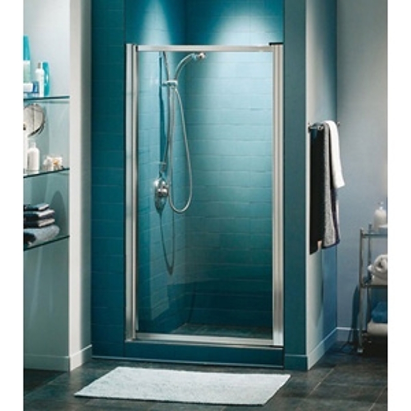 Maax 136635-970-084-000 Shower Door, 27 to 28-3/4 in W, 64-1/2 in H, Framed Frame