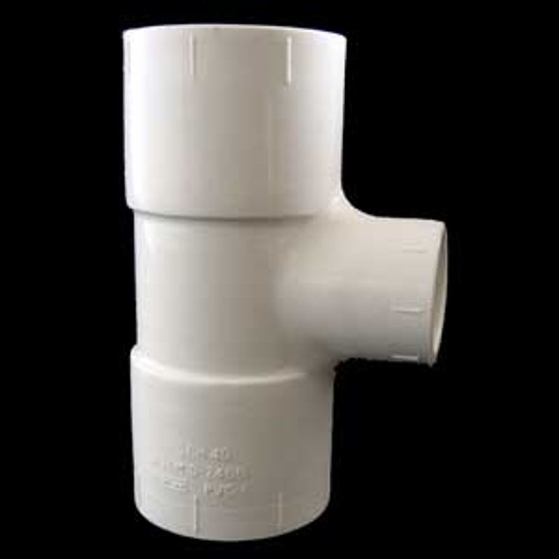 Xirtec 140 435792 Pipe Tee, 3/4 x 1/2 in, Socket, PVC, White, SCH 40 Schedule, 150 psi Pressure