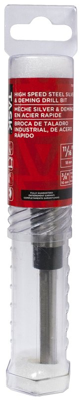 Task T81116 Silver and Deming Drill Bit, 11/16 in Dia, 6 in OAL, 3/8 in Dia Shank, Reduced Shank