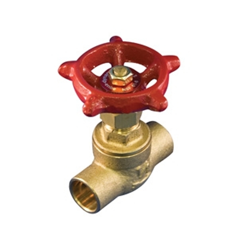 aqua-dynamic 1195-504 Stop Valve, 3/4 in Connection, Solder, 125 psi Pressure, Brass Body
