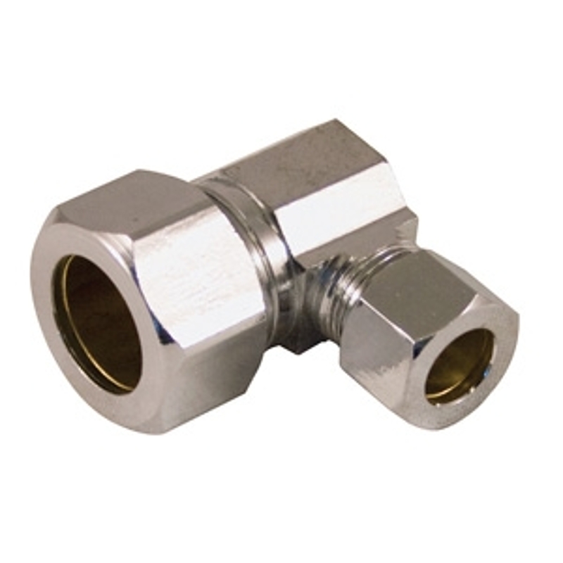 aqua-dynamic 3291-219 Angle Supply Fitting, 5/8 in, Compression, Brass, Chrome