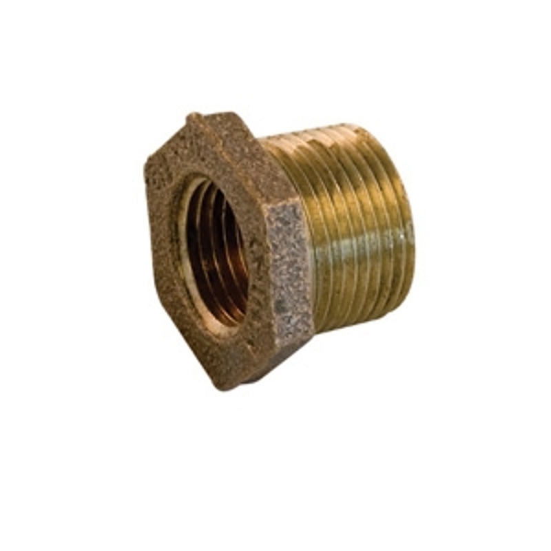 aqua-dynamic 4495-021 Hex Reducing Bushing, 3/8 x 1/4 in, Threaded, Bronze