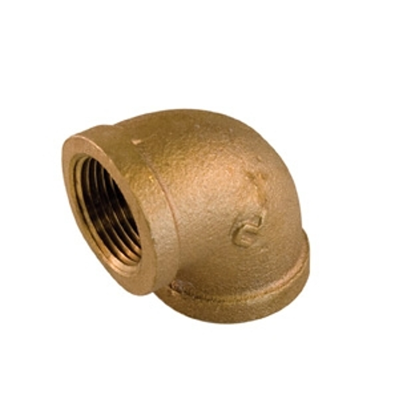 aqua-dynamic 4490-043 Reducing Pipe Elbow, 3/4 x 1/2 in, FPT, 90 deg Angle, Bronze