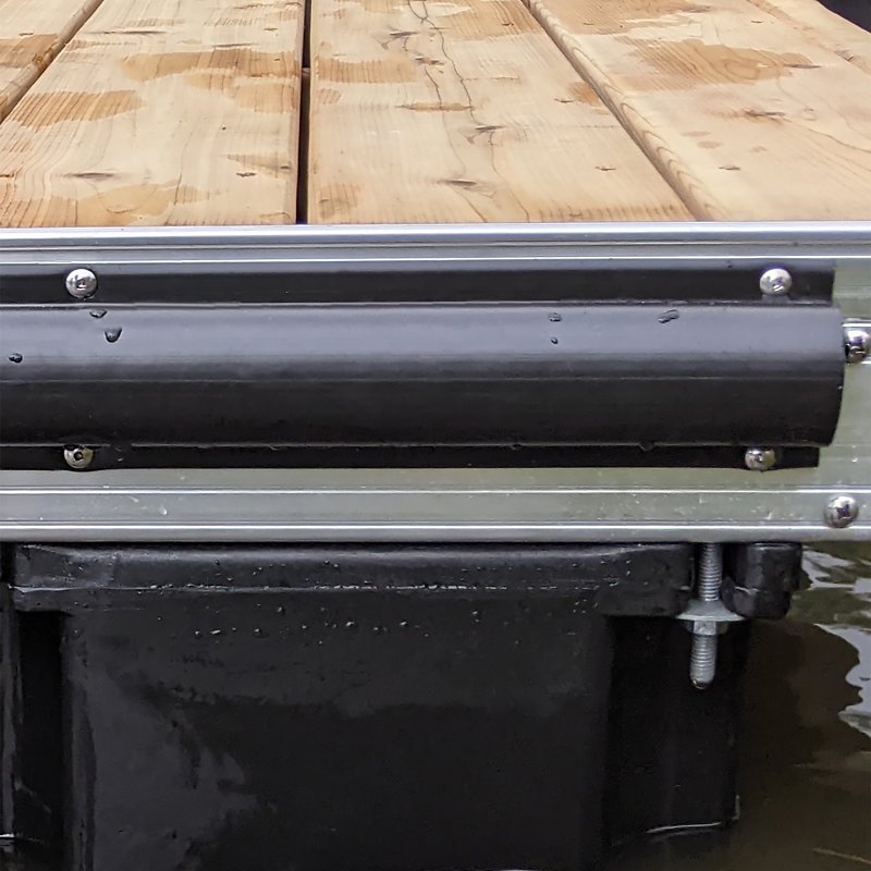 DOCK BUMPER PVC BLK 3X1INX16FT