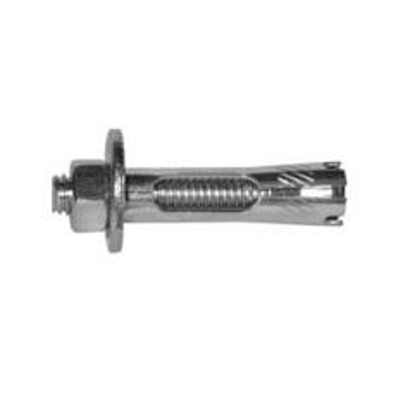 Reliable SA586J Expansion Sleeve Anchor, 5/8 in Dia, 6 in L, 667 kg Ceiling, 1143 kg Wall, Steel, Zinc