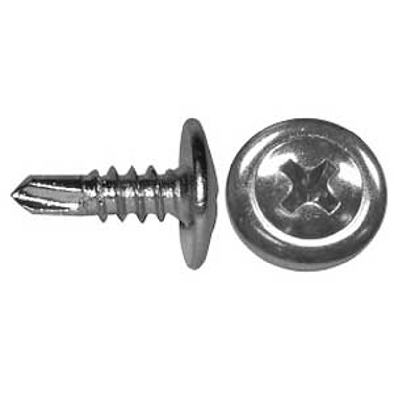 Reliable RzR Series KLTSZ812C1 Screw, #8-18 Thread, 1/2 in L, Full Thread, K-Lath, Modified Truss Head, 100/BX