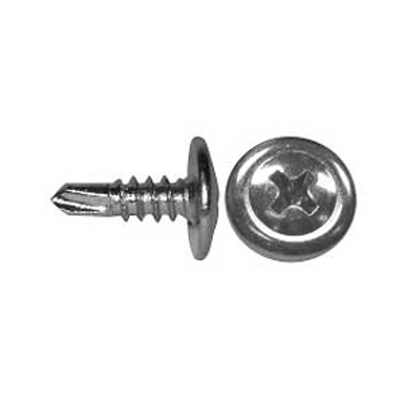 Reliable RzR Series KLTSZ812MR Screw, #8-18 Thread, 1/2 in L, Full Thread, K-Lath, Modified Truss Head, 15/PK