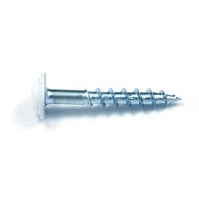 Reliable PWKCW8118VP Screw, #8 Thread, 1-1/8 in L, Coarse, Partial Thread, Pan Washer Head, Square Drive